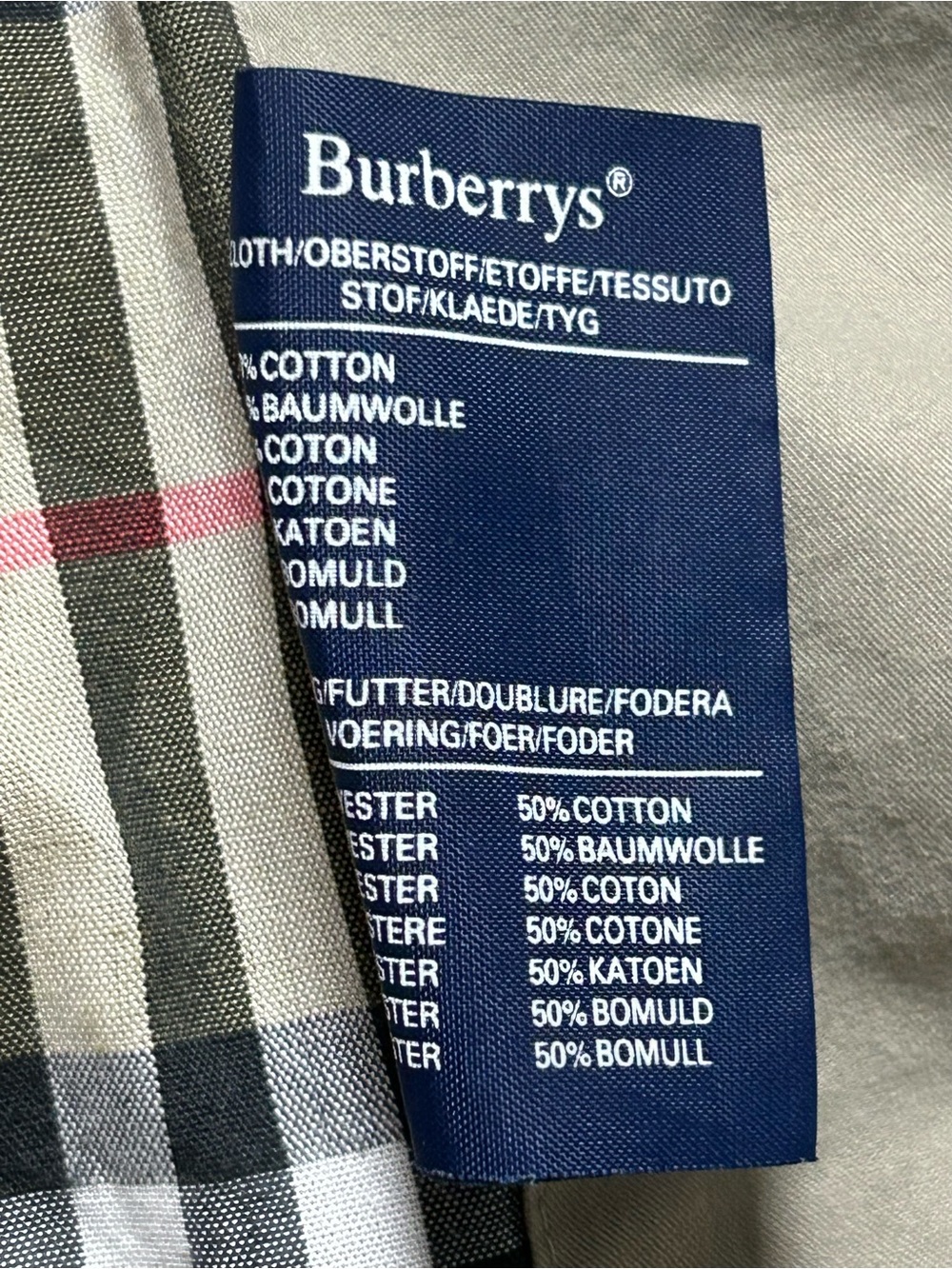 VINTAGE BURBERRYS FIELD JACKET MENS XL UTILITY BOMBER ZIP NOVA CHECK PLAID RARE - Picture 12 of 15